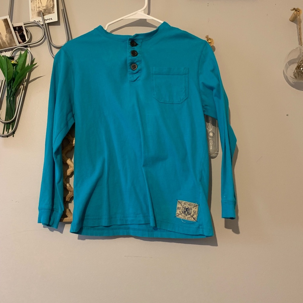 Long sleeve pocket button T-shirt